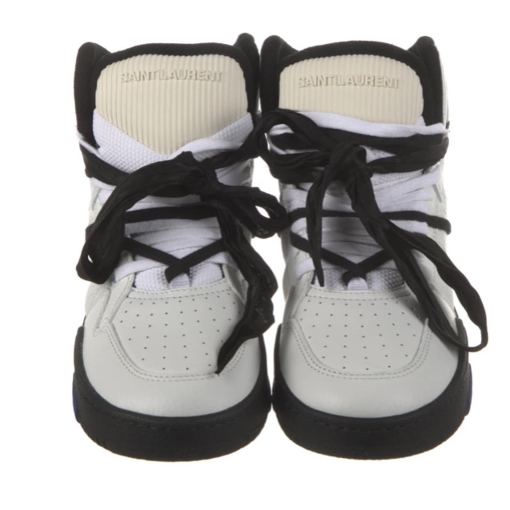 COPY - Saint Laurent - Leather Wedge Sneakers - Picture 12 of 13